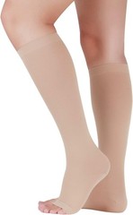 for Women and Men, 20-30 mmHg Open Toe Knee High stockings, Leg Support for D…