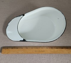 VTG NICE Antique JONES SPECIALIZED FRACTURED BED PAN No. 385 Original Box