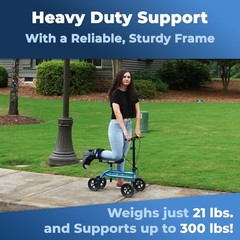 Economy KneeRover® Steerable Knee Walker Metallic Blue – Refurbished