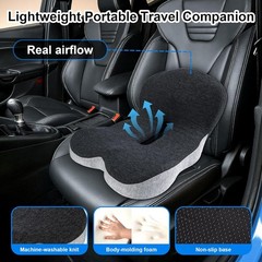 Trucker Seat Cushion for Long Sitting Memory Foam Seat Chair Cushion Office Car