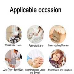 Cotton Incontinence Cloth Diaper Pants urine Leak-Proof for Women High Waisted