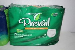 44 Count Prevail Underwear Briefs Youth Small Adult Incontinence 20″-34″ Waist
