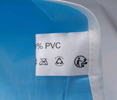 1 Adult Bib Reusable PVC Plastic Wipeable Bib