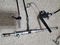 Tilt In Space Hand Levers cables quickie Ts wheelchair Left Right w 1 Pneumatic