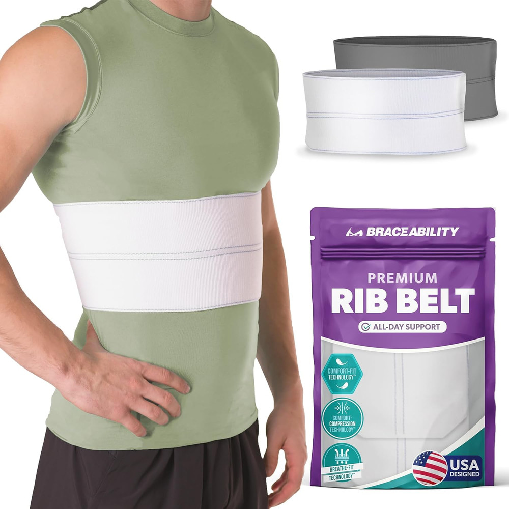 Braceability Broken Rib Brace for Men and Women – Rib Protector Compression Wrap