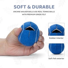 Walker Precut Tennis Balls for Walkers – 4PCS Universal Glide Balls, Blue