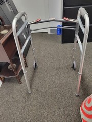 HealthLine HL8804-4 Adjustable Walker w/ 2 Wheels