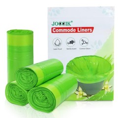 Disposable Commode Liners 100pcs – Vanilla Scented, Universal Fit for Standard T