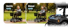 ROBTWOK 4-Wheel Portable Mobility Scooter 15 Mile 330 LBS