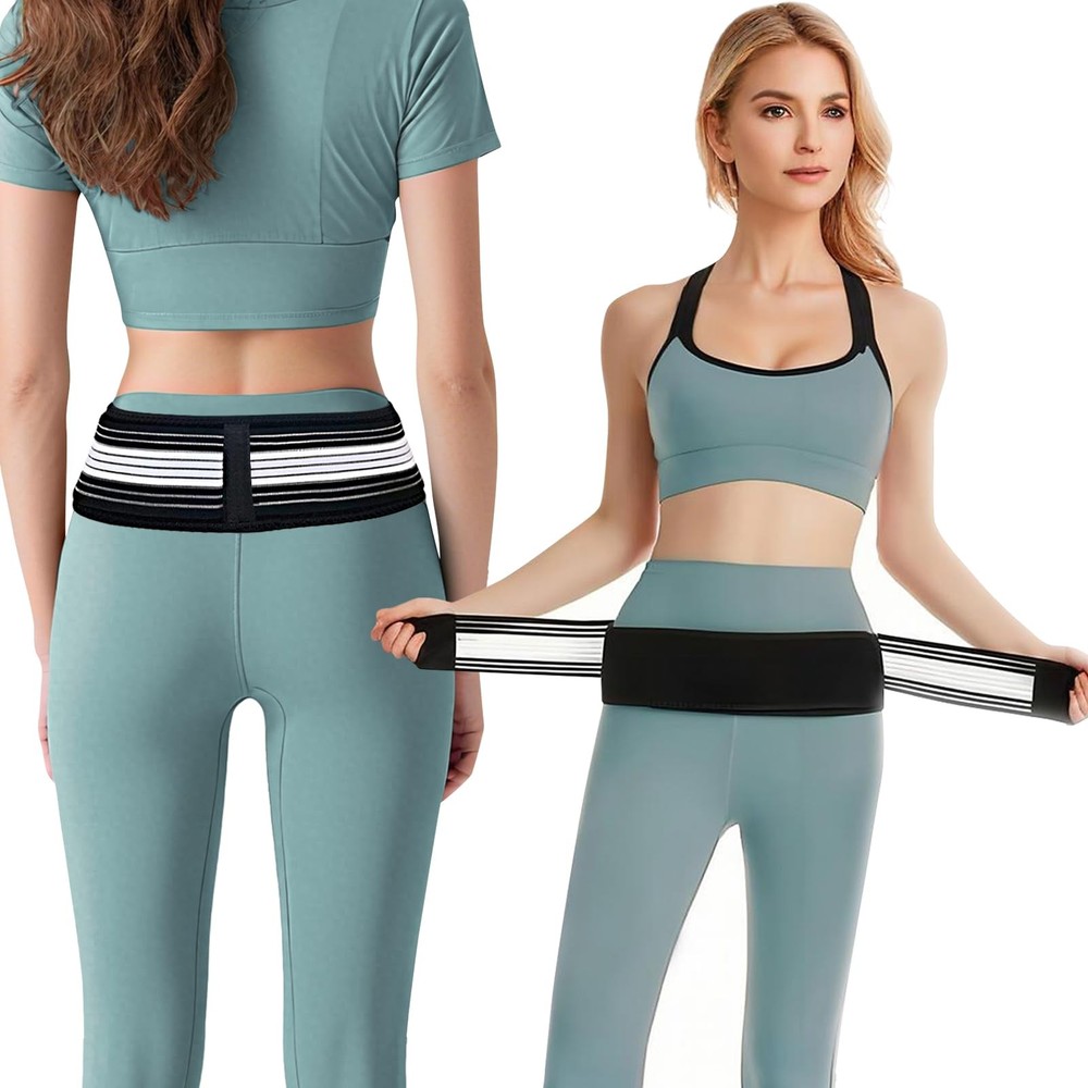 Lower Back Brace Adjustable Lumbar Support Belt Sciatica SI Joint Hip Spine Pain