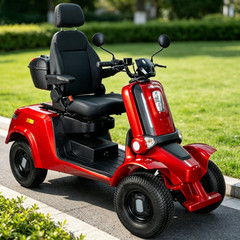 Veloinno 4 Wheel Mobility Scooters 1000W All Terrain 22 Miles 500lb Capacity