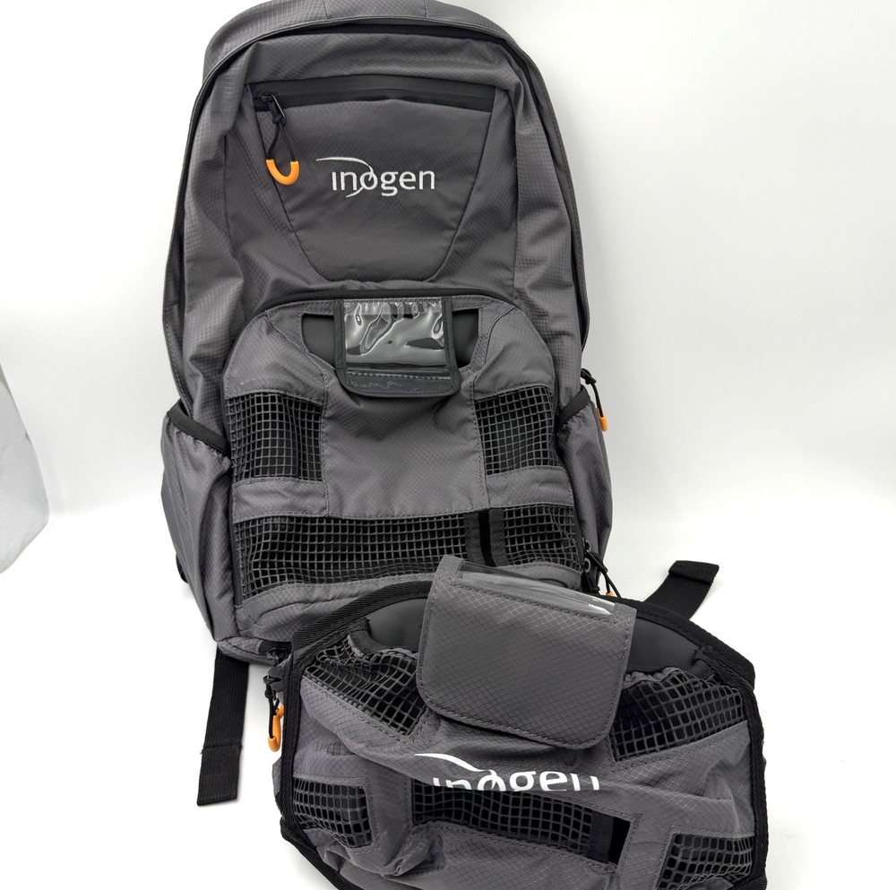 Inogen Backpack and Hip Bag Carry Case Bag Grey & Black