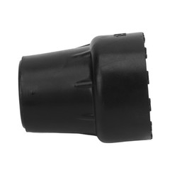 Black 10pcs Crutch Tip Rubber 19mm Inner Diameter Slip Resistance Universal WT