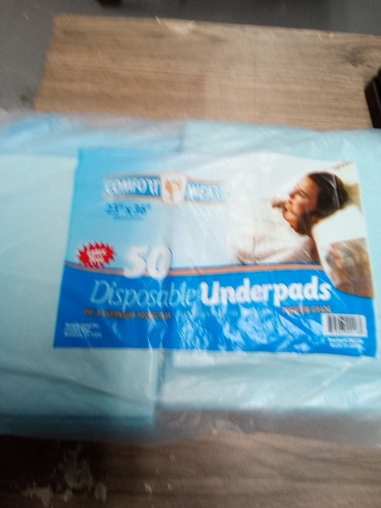 Comfort Wear Disposable Underpads Premium Grade 50 Ct 765 Dt