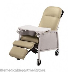 Lumex 574G Three 3 Position Recliner Geri Chair – Doe Skin – non ca compliant