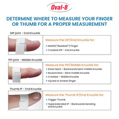 Oval-8 Finger Splint, Size 5, Pack of 1, Beige | Support and Protection for Arth
