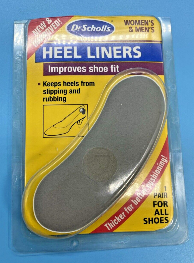 Dr Scholls Heel Liners for Women’s & Men’s Shoes 1 Pair #31012 New Old Stock