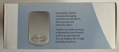 Zephyr by Dry & Store Hearing Aid Dryer NEW w/ Dry Brik Captures Moisture & Odor