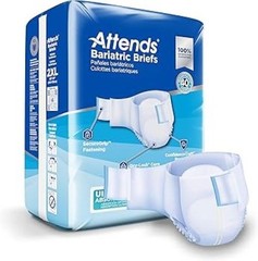 Attends Bariatric Incontinence Disposable Briefs, XX-Large, 48ct Case