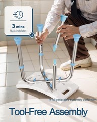Shower Chair for Inside Shower Adjustable Height Bath Seat Stool Non Slip Bench