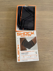 Shock Doctor Compression Knit Tennis/Golf Elbow Sleeve Black Brand New Large