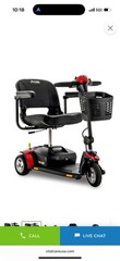 Pride 3-Wheel Mobility Scooter 3-Wheeled Scooter, Red/Black