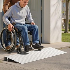 VEVOR Door Threshold Ramp 2‘’ Rise Aluminum Alloy Threshold Ramp Rated 800 lbs