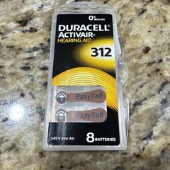 Duracell Hearing Aid Batteries brown tab (Size 312) New Cpix