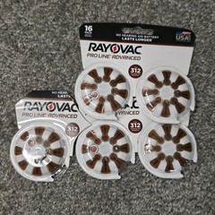 Rayovac Pro Line Advanced 312 Hearing Aid Batteries, 40 Total. Exp: 2028