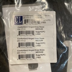 COMFORTLAND HINGED KNEE BRACE CK-111-3 Medium