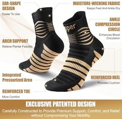 NEENCA Copper Compression Socks, Medical Ankle Support Socks for Injury Recov…