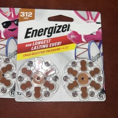 ✨New✨ Energizer Hearing Aid Batteries Size 312 Total 32 Batteries 06/2028 See De