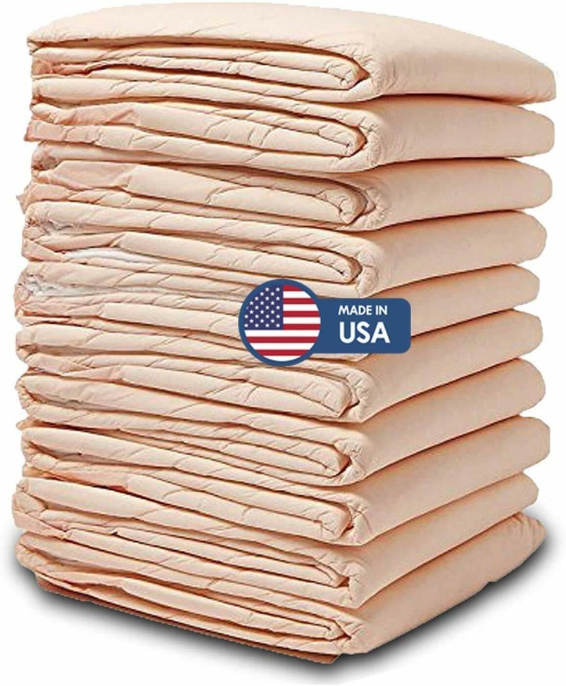 100 Disposable Incontinence Underpads 30×36 Large Quilted Bed Pads Pee Pads