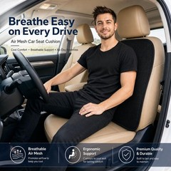 Summer Cool 3D Air Mesh Breathable Vented Car Seat Cushion Pad,Universal Auto…
