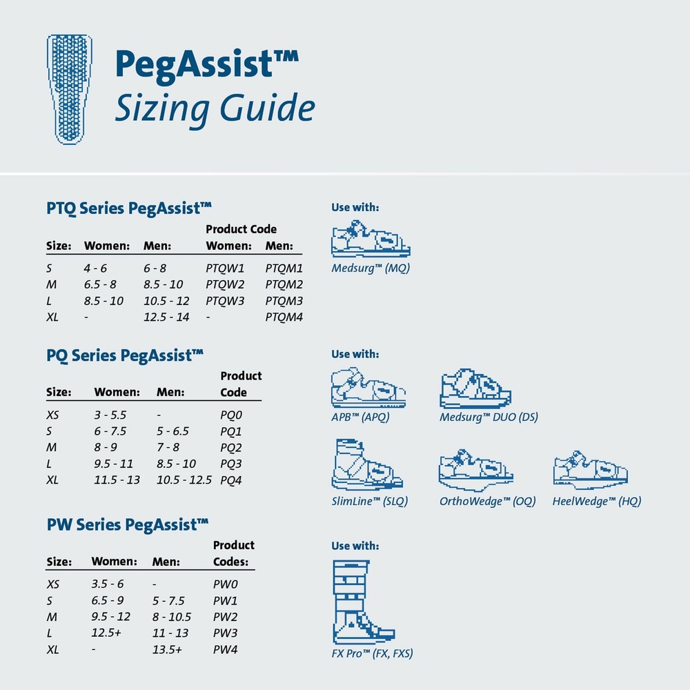 Peg Assist Insole X-Large PTQM4