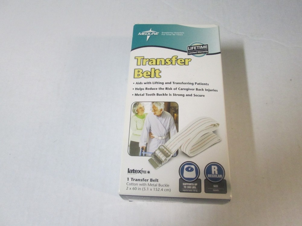 NIB**Medline MDT821203 TRANSFER BELT**60 in with Metal Buckle**FREE SHIPPING