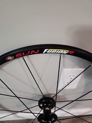 24″ Quickie SUN Fusion Wheelchair Wheel 16 SPOKE Sport Rim MINT