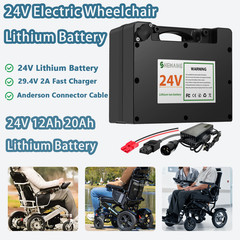 24 Volt 12Ah 20Ah Battery Wheelchair Lithium Battery 24V Wheelchairs Battery