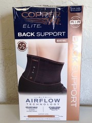 Elite Copper Back Support Compression Adjustable Straps