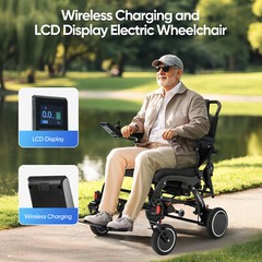 2X Battery 500W Carbon Fiber Electric Wheelchairs For All Terrain for Airline
