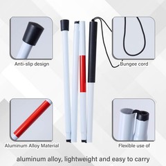 ADOEIAK Foldable White Folding/Collapsible, With Black And Red Accents