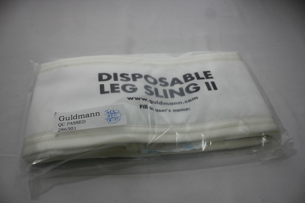 1 GULDMANN DISPOSABLE REPOSITIONING SLING 205 KG 450 LBS MAX NIP