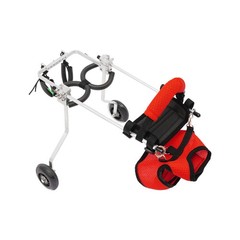 2-Wheel Adjustable Cat Wheelchair Lightweight For Back Legs Disabled Injured Pet
