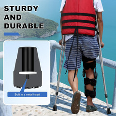 New Cane Tips 7/8 Inch 2 Pack Non-Slip Rubber Tips Canes Crutches Walking Sticks