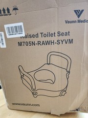 Vaunn Medical Elevated Raised Toilet Seat New, Open Box w/ Instructions #M705N