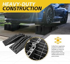 Lift Stackable Vehicle Car Ramp 6500 LBS Per Pair 3250 LBS Per Ramp 2 Pack