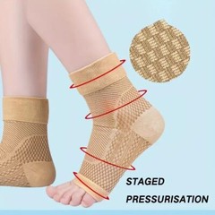2 Pairs Compression Socks Plantar Fasciitis Arch Ankle Running Support Men Women