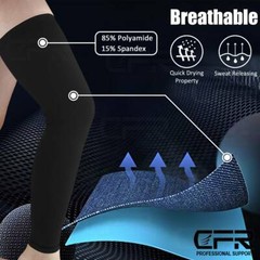 Knee Support Compression Full Leg Sleeve Brace Sport Joint Pain Relief Arthritis
