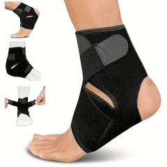 Adjustable Ankle Brace Sleeve Elastic Support Running Basketball Volleyball
