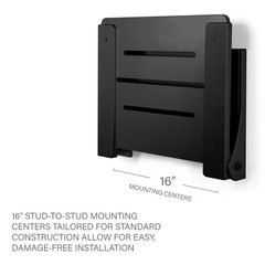 Silhouette Folding Wall Mount Shower Bench Seat in Black Seat with Matte Black F